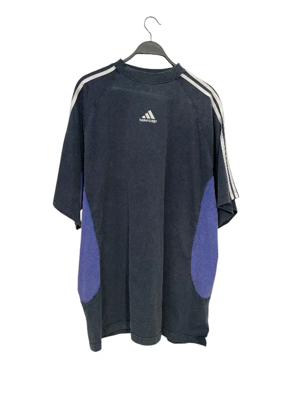 Creative Prints BALENCIAGA/adidas/T-Shirt/3/Cotton/GRY/Border/purple under arm
