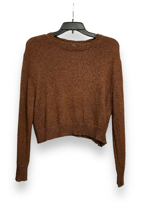 Carefree Top Long Sleeve By Alya In Brown, Size: S