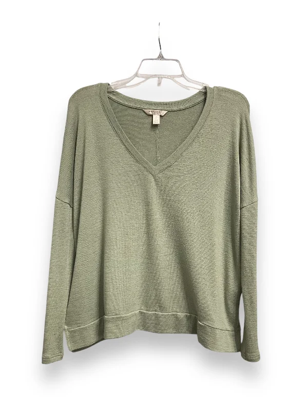 Fashion Elements Top Long Sleeve By Banana Republic In Green, Size: S