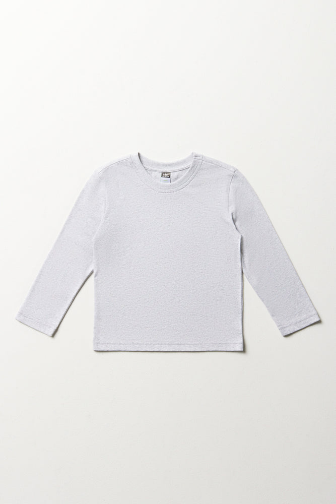 Easy-to-Wear Long Sleeve Tee Grey