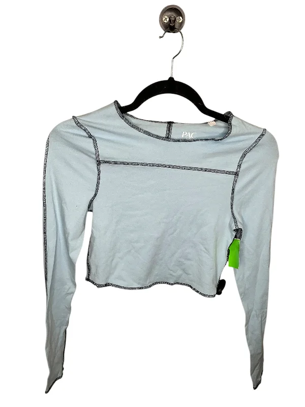 Embroidery Design Top Long Sleeve Basic By Clothes Mentor In Blue, Size: Xs