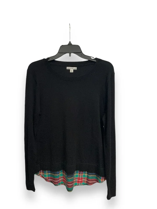 Playful Style Top Long Sleeve Basic By J. Crew In Black, Size: M