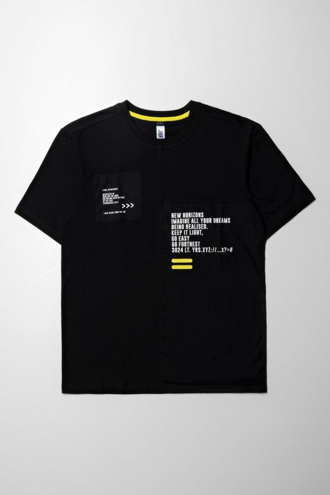 Dynamic Fashion Short Sleeve T-Shirt Black