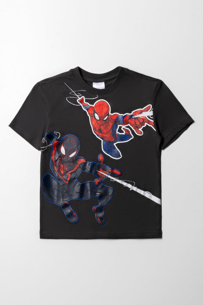 Cozy Look Spiderman T-Shirt Black