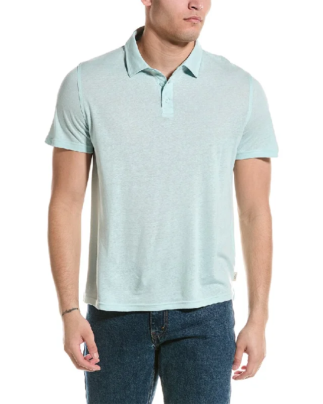 Simple And Comfortable Onia Linen-Blend Polo Shirt