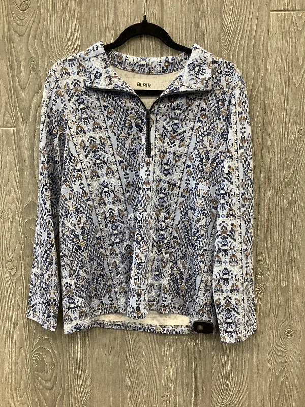 Cozy Footwear Top Long Sleeve By Blair In Blue, Size: S