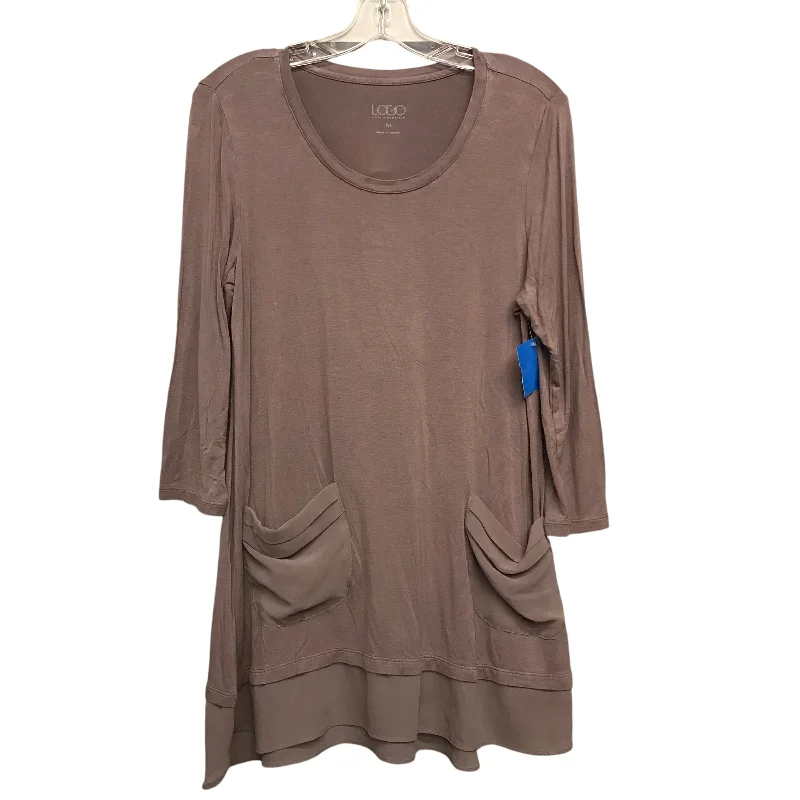 Comfortable Sweaters Top Ls By Logo In Grey, Size:M