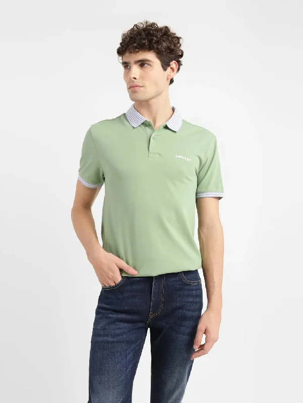 Light Layers Men's Solid Slim Fit Polo T-shirt