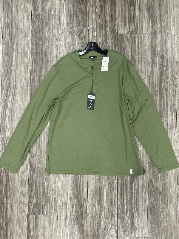 Comfy Dress Top Long Sleeve By Alfani In Green, Size: Xl