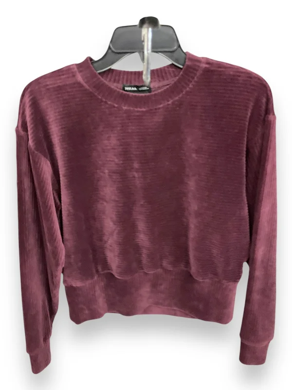 Effortless Elegance Top Long Sleeve By Prana In Purple, Size: Xs