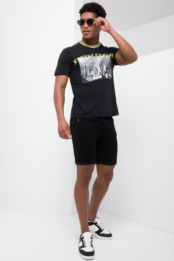 Moisture wicking Short Sleeve T-Shirt Black