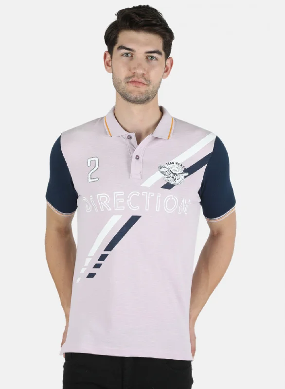 Fresh And Simple Men Purple Plain T-Shirt