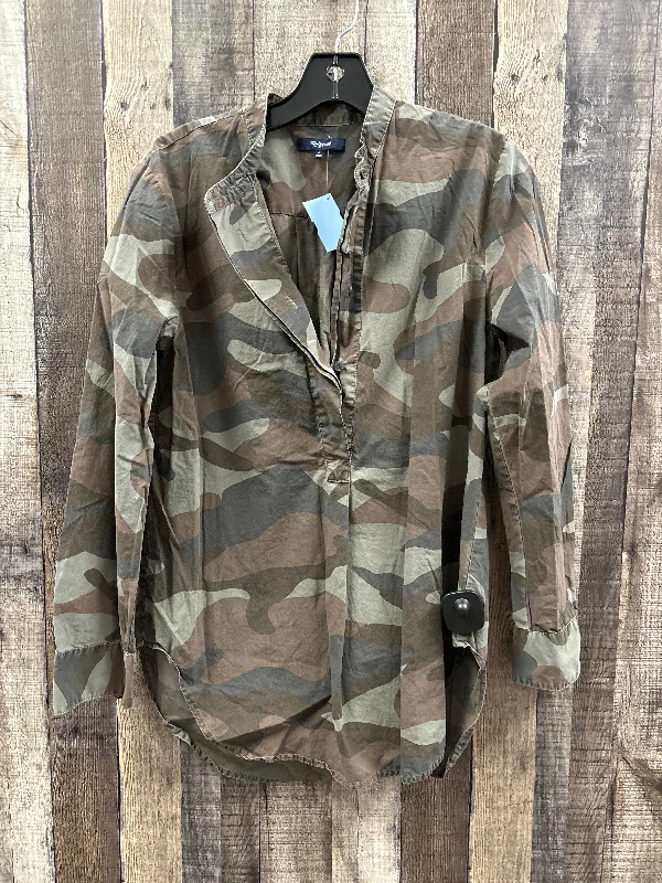 Fashion Selection Top Long Sleeve By Madewell In Camouflage Print, Size: M