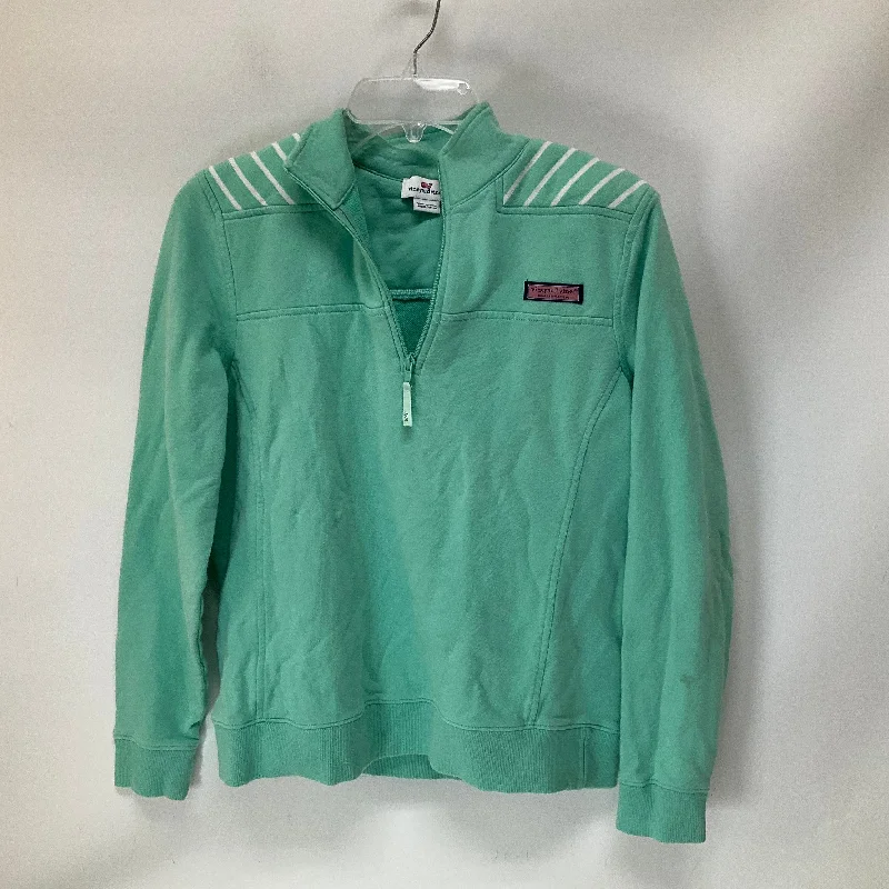 Minimalism Top Long Sleeve By Vineyard Vines In Green, Size: S