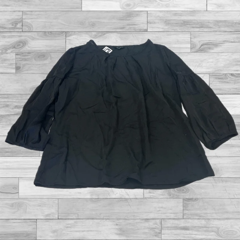 Luxury And Elegant Top 3/4 Sleeve By Talbots In Black, Size: 8