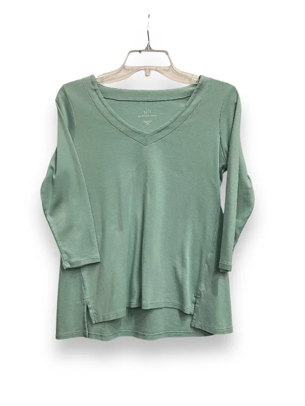 Noble And Elegant Top 3/4 Sleeve Basic By J. Jill In Teal, Size: Xs