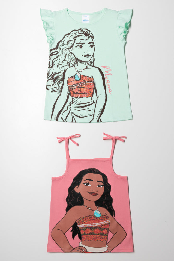 Cozy Outerwear 2 Pack Moana T-shirt Sage &Peach