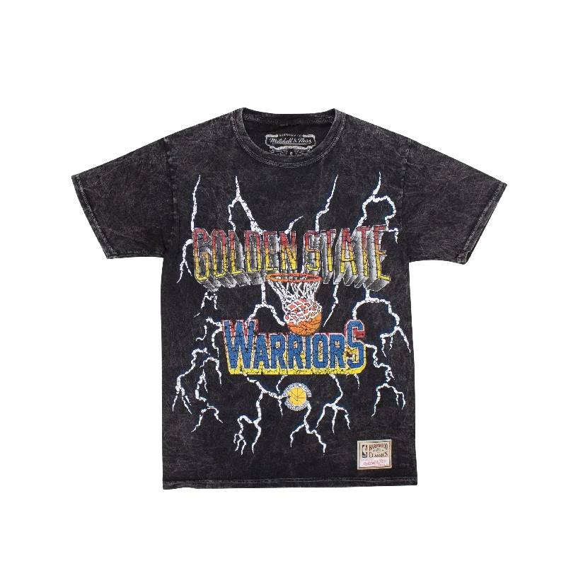 Luxury Fashion Black NBA Vintage Lightning Warriors T-Shirt
