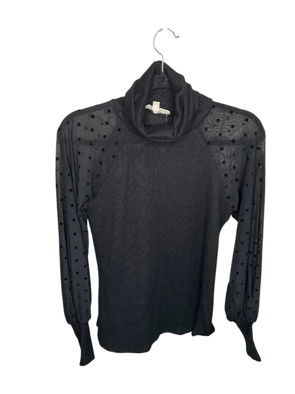 Trendy Dresses Top Long Sleeve By Cmc In Black, Size: S