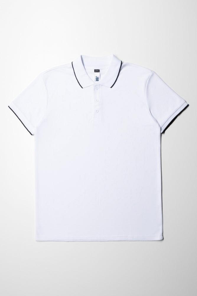 Cozy Fit Short Sleeve Golfer White