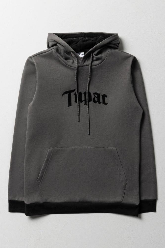 Knowledge And Elegance Tupac Hoodie Dark Grey