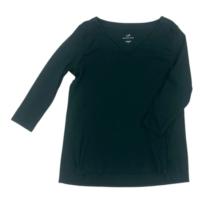 Cozy Fashions Top 3/4 Sleeve Basic By J. Jill In Green, Size:S