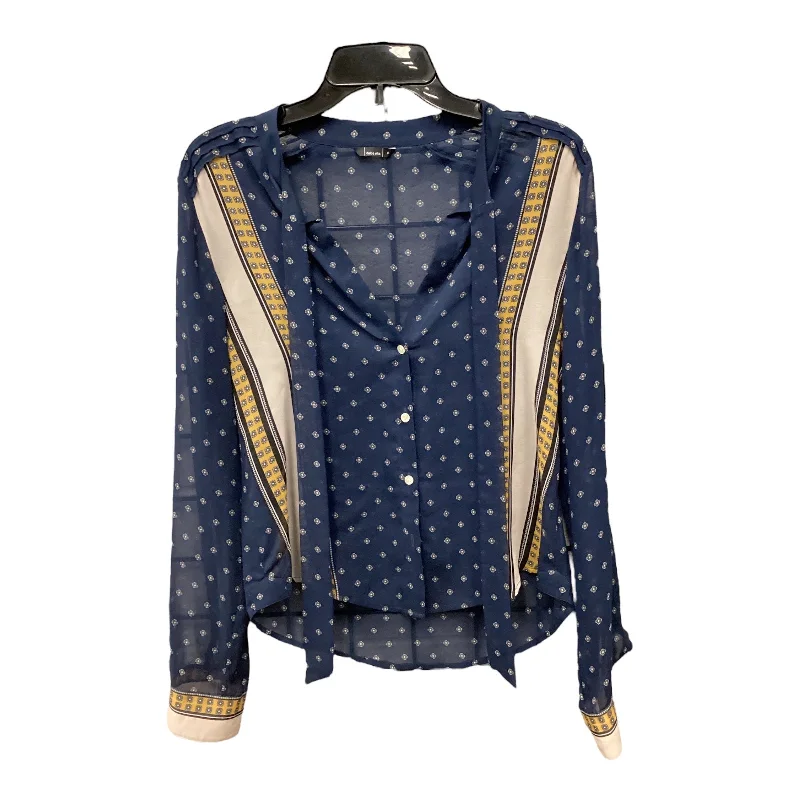 Relaxed Dresses Top Long Sleeve By Dolce Vita In Blue, Size: S