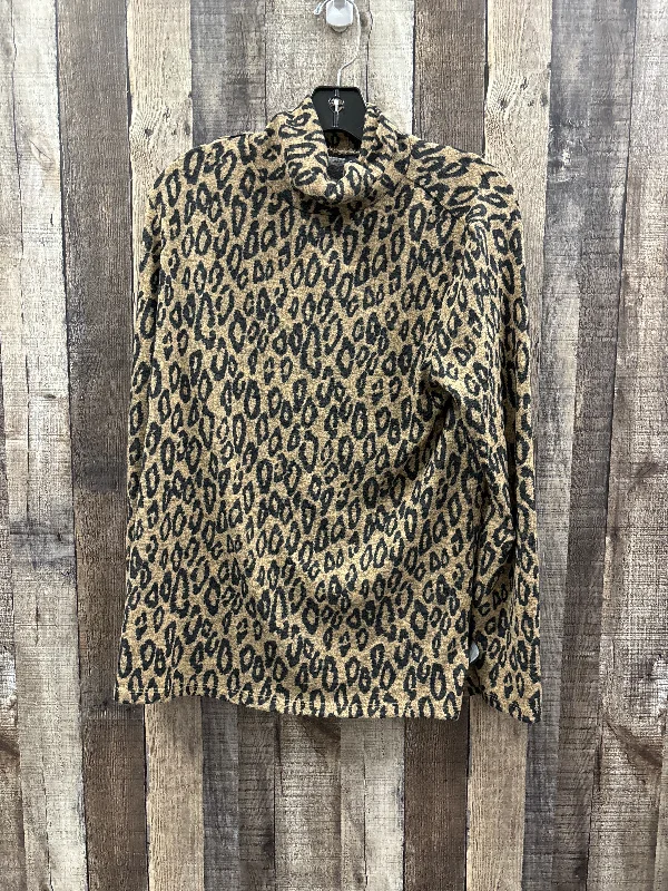 Trendy And Casual Top Long Sleeve By Massini In Animal Print, Size: M