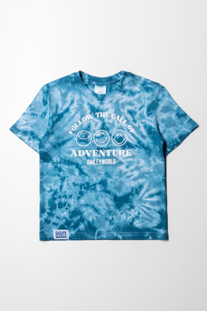 Urban Design Sense Smiley Fashion T-Shirt Blue