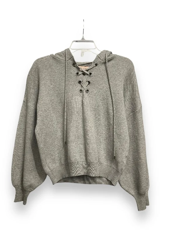 Celebrity Style Top Long Sleeve By Philosophy In Grey, Size: S