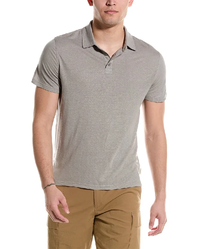 Short Design Onia Linen-Blend Polo Shirt