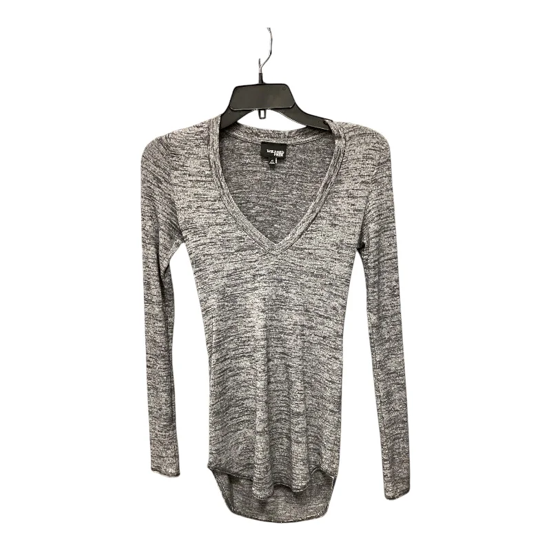 Trendy Comfort Top Long Sleeve By Wilfred In Grey, Size: Xs