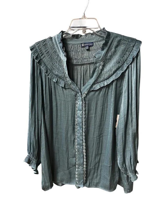 Elegant Dressing Top Long Sleeve By Democracy In Blue, Size: Xl