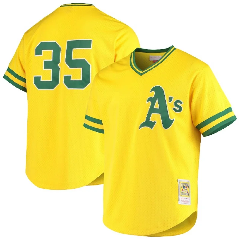 Cool Breeze At Night Men's Mlb Authentic Rickey Henderson Oakland Jersey In Yellow