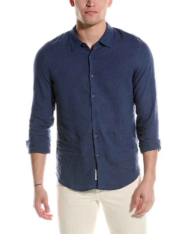 Stretch Design Onia Standard Linen-Blend Shirt