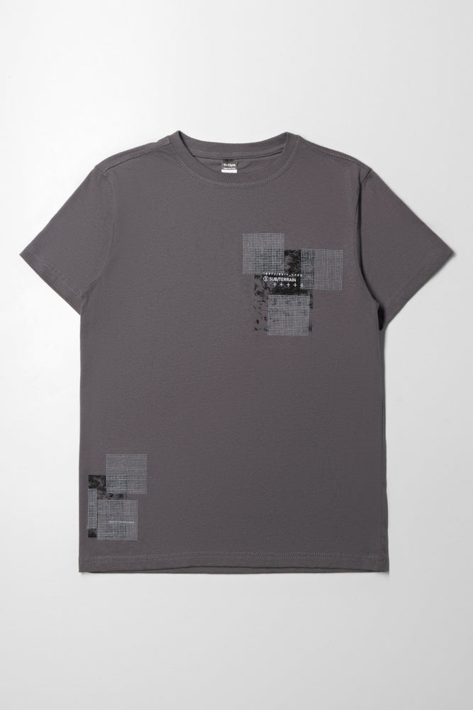 Romantic And Fresh Short Sleeve T-Shirt Dark Grey