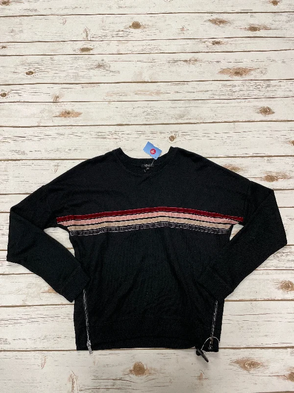 Comfortable Wear Top Long Sleeve By Rails In Black, Size: Xs