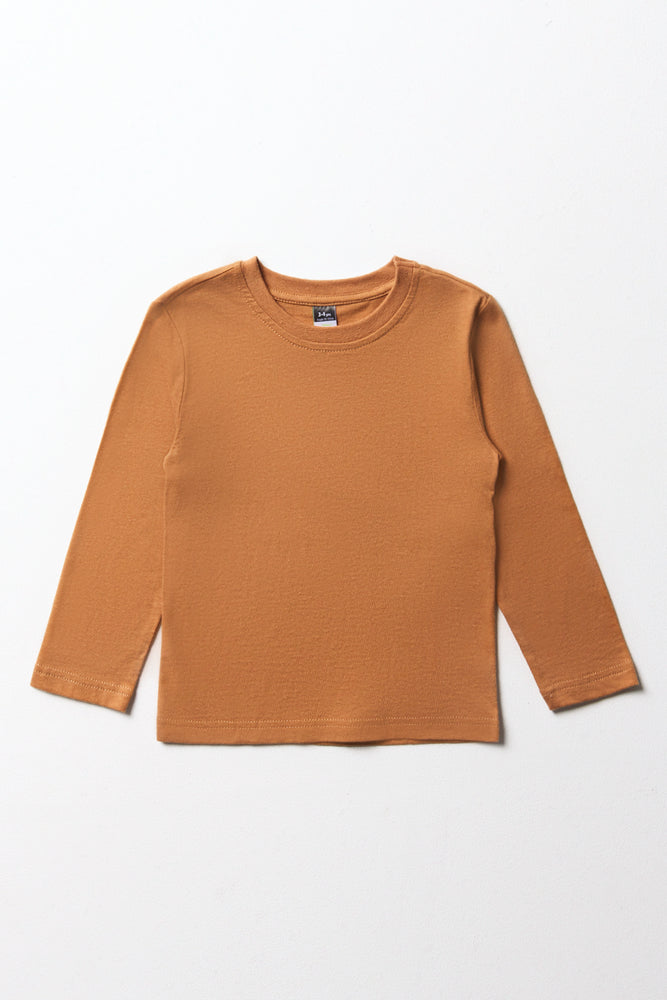Comfortable Jeans Long Sleeve T-Shirt Natural