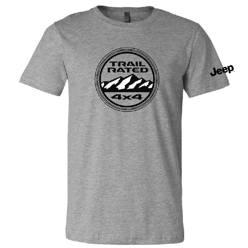 Versatile Items Mens Jeep® Trail Rated T-Shirt - Heather Grey