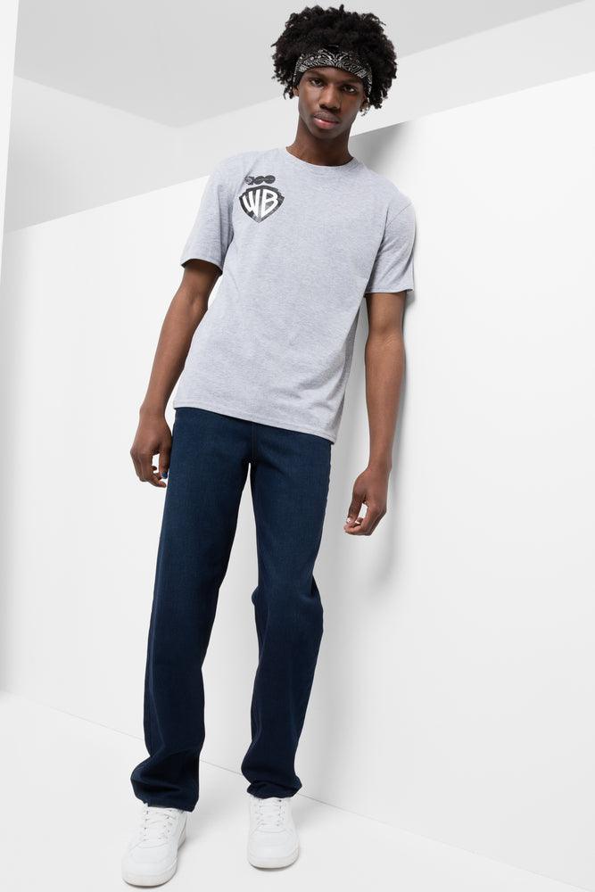 Comfort Fit Warner Brothers Relaxed Short Sleeve T-Shirt Grey
