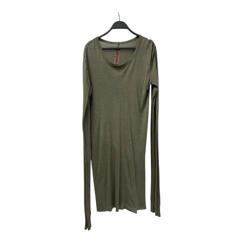 Easy Chic Rick Owens/LS T-Shirt/L/Cotton/GRN/FW 13 BROWN INSIDE TAG