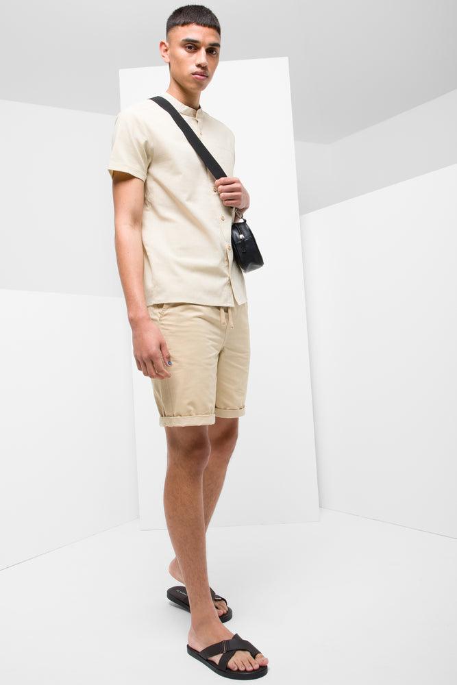 Minimal Comfort Short Sleeve Shirt Natural