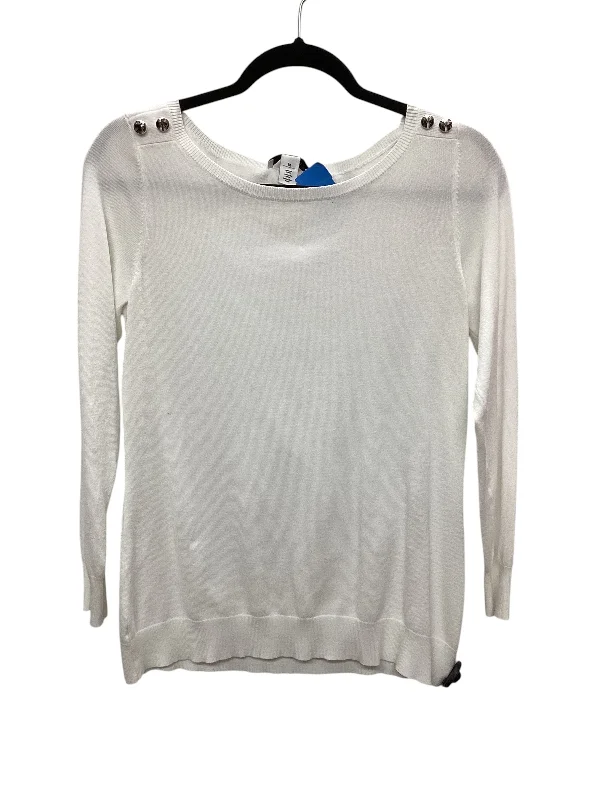 Cozy Fashion Top Long Sleeve By Clothes Mentor In White, Size: M