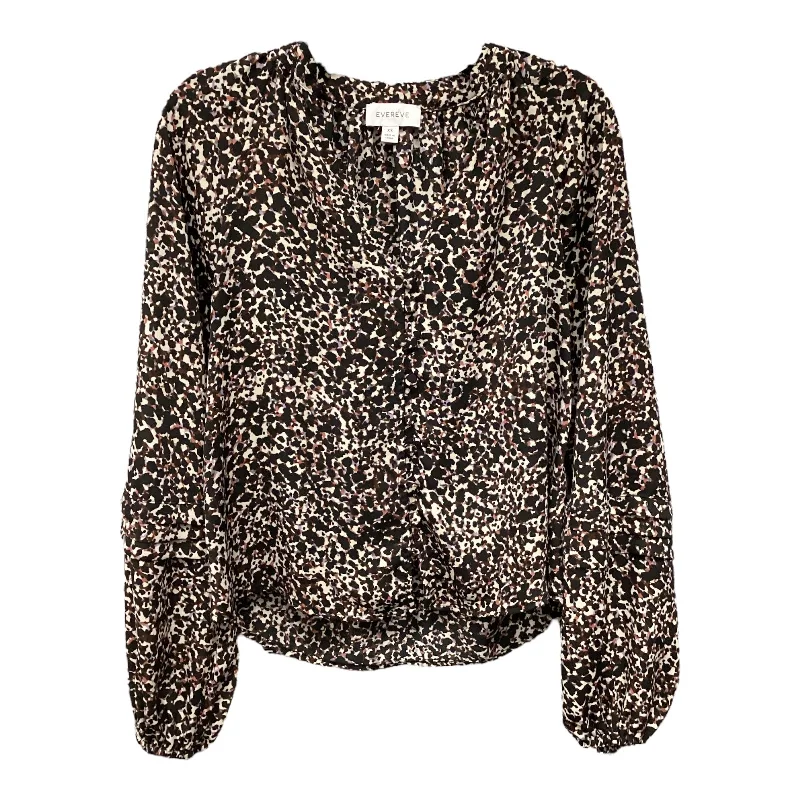 Smart Comfort Top Long Sleeve By Evereve In Multi-colored, Size: Xs