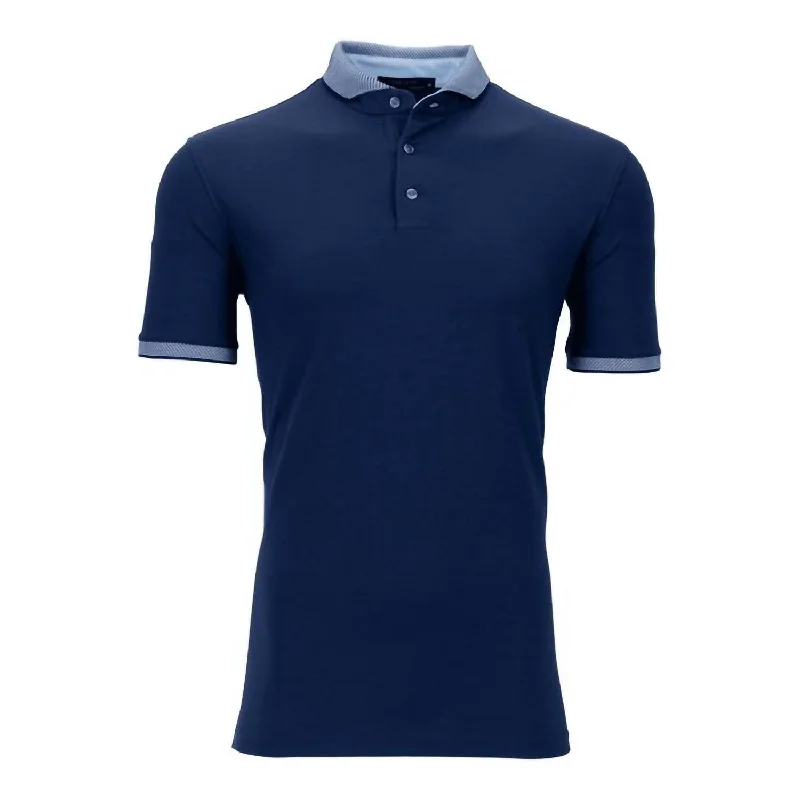 Body Design Men's Cherokee Polo Shirt In Maltese Blue