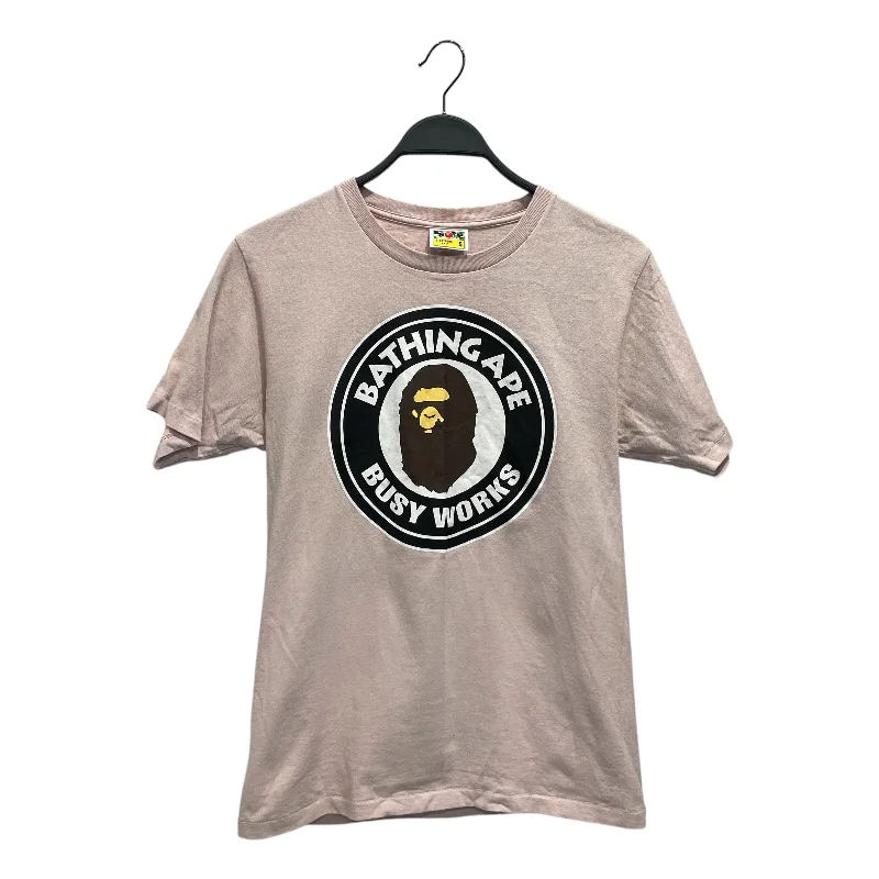 Lounge Wear BAPE/T-Shirt/S/Cotton/PNK/Busy Works