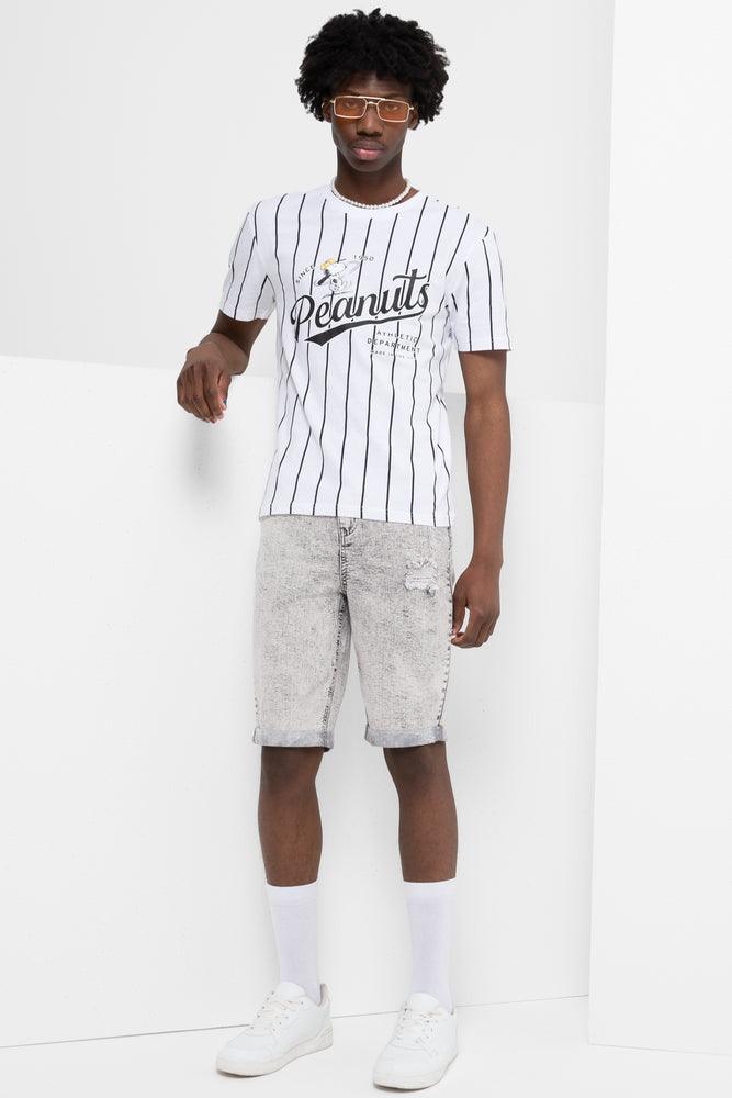 Luxe Comfort Peanuts Relaxed Short Sleeve T-Shirt White