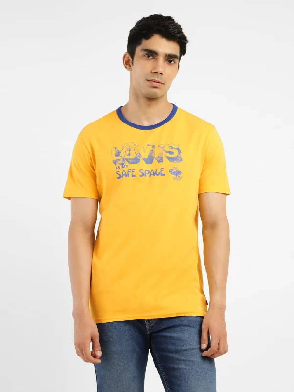 Fashion Style Men's Graphic Crew Neck T-shirt