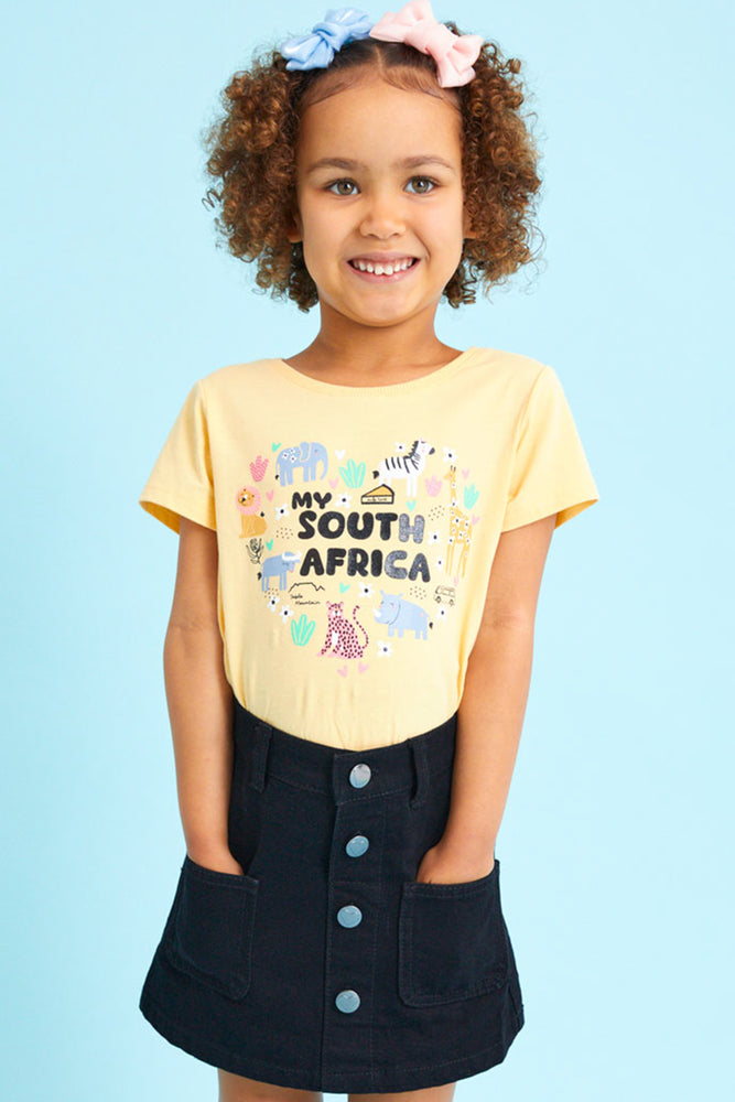 Cozy Pants Short Sleeve T-Shirt Yellow