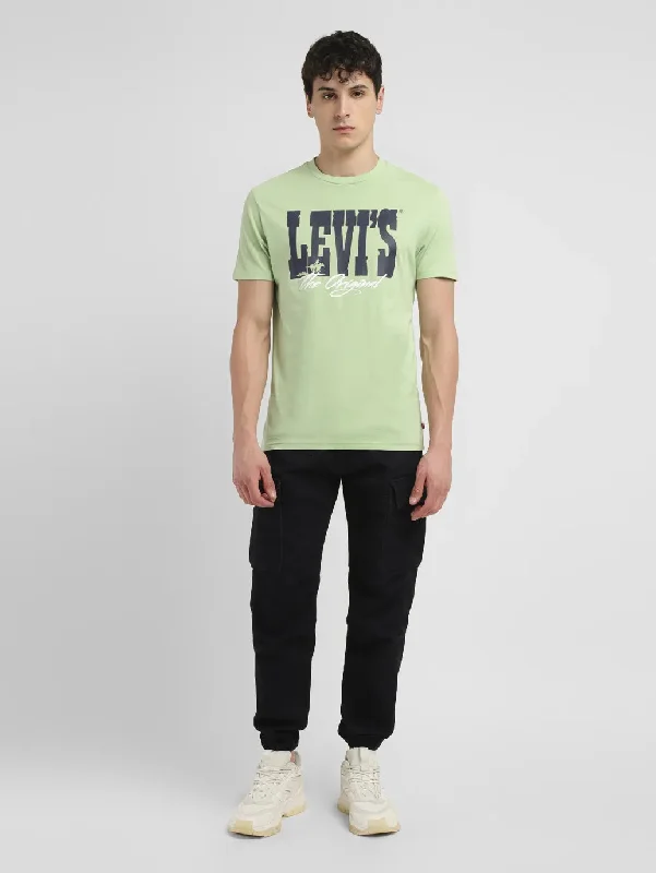 Relaxed Weekend Wear Men's Brand Logo Slim Fit T-shirt
